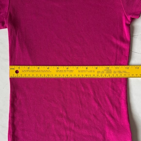 a new day Fuchsia Short Sleeve Ribbed Tee - Picture 5 of 7